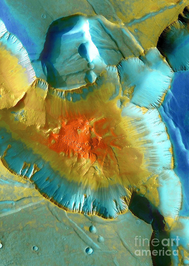 Noctis Labyrinthus, Mars Photograph by Nasa