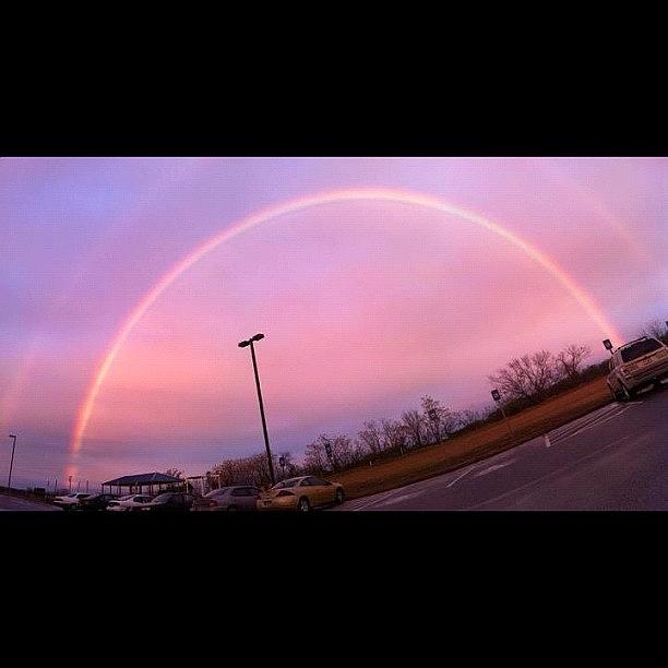 #nofilter #doublerainbow Photograph by Caleb Baker