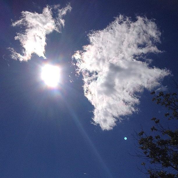 Sun Photograph - #nofilter #skycam #skygram #instasky by Lisa Pearlman