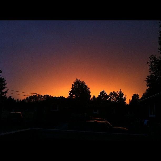 #nofilter Thunderstorm Sunset Photograph by Miranda Peebles