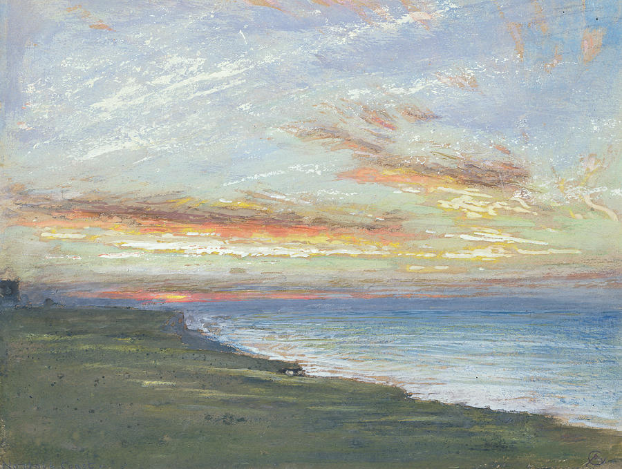 Albert Goodwin Painting - Norfolk Coast by Albert Goodwin
