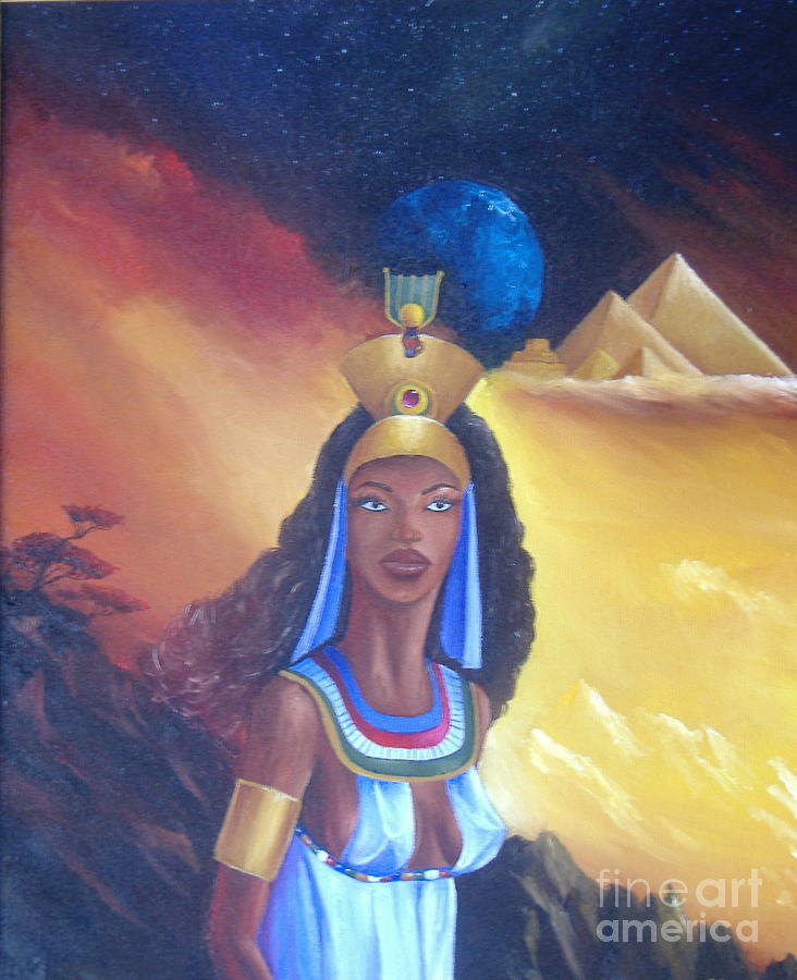 Black Queens Painting - North African by Michael Allen