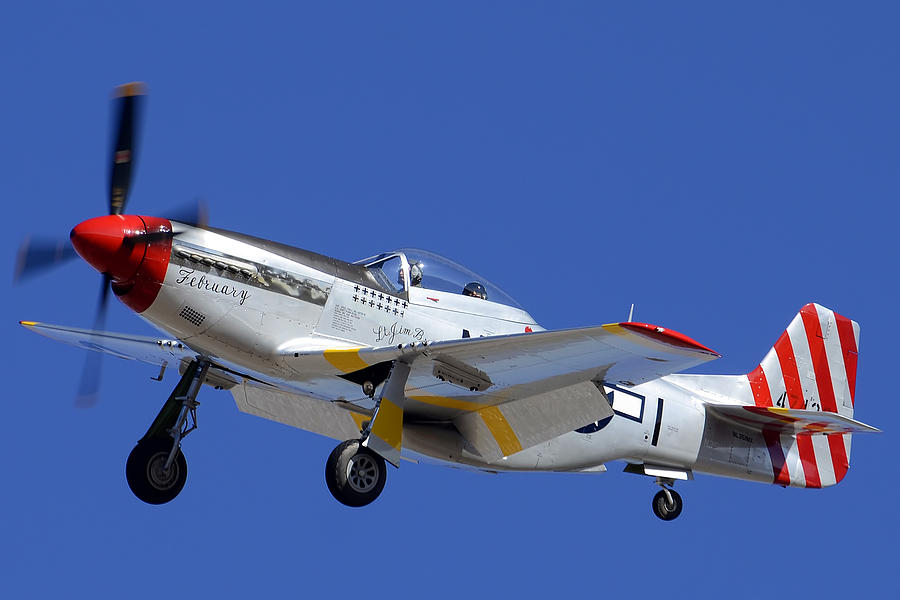 North American P-51D Mustang NL351MX February Davis-Monthan AFB March 4 2012 Photograph by Brian Lockett