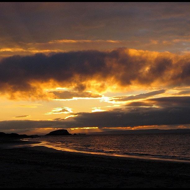 Sunset Photograph - North Berwick Scotland by Tim Paul