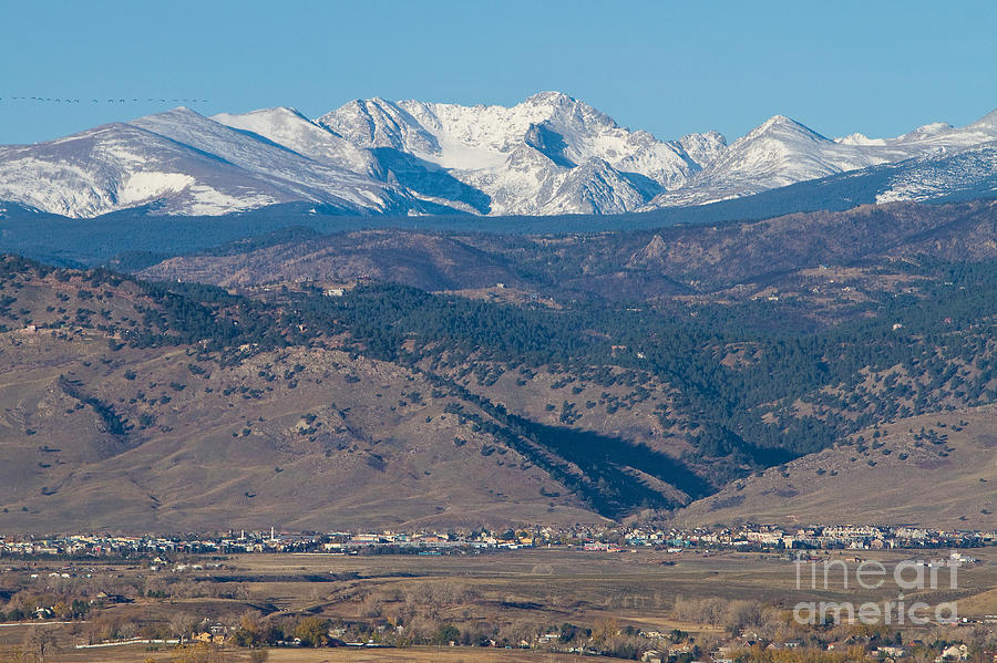 North Boulder Colorado Front Range View Photograph