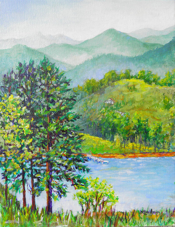 North Carolina View Painting by Lou Ann Bagnall