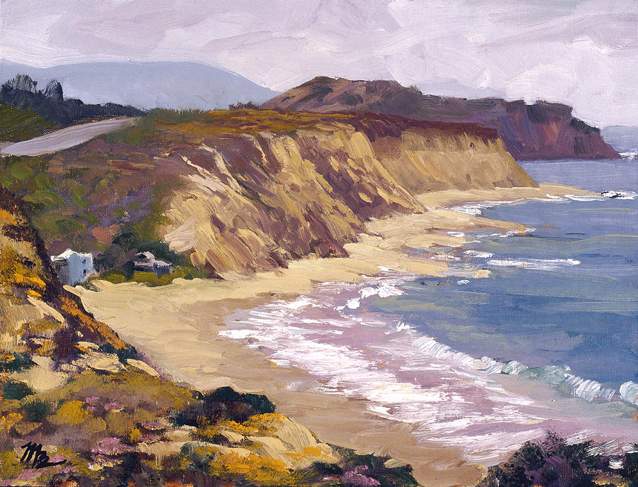 North of Crystal Cove Painting by Mark Lunde