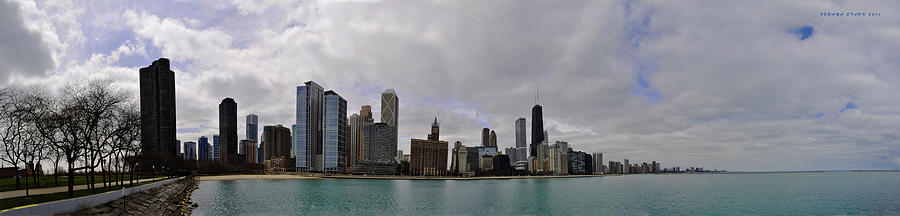 North of Navy Pier from the series Chicago Skyline Photograph by Verana Stark