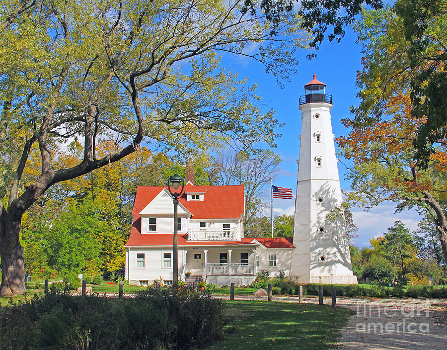 Milwaukee Photograph - North Point Lighthouse by Jack Schultz