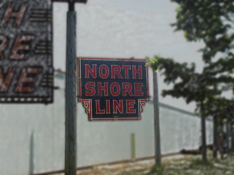 North Shore Line Signage Digital Art Photograph by Thomas Woolworth