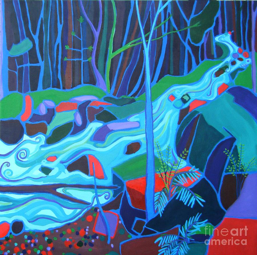 North Woods River 2 Painting by Debra Bretton Robinson