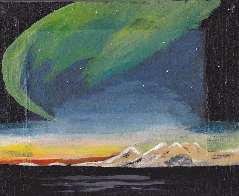 Northern Lights 2 Painting by Audrey Pollitt