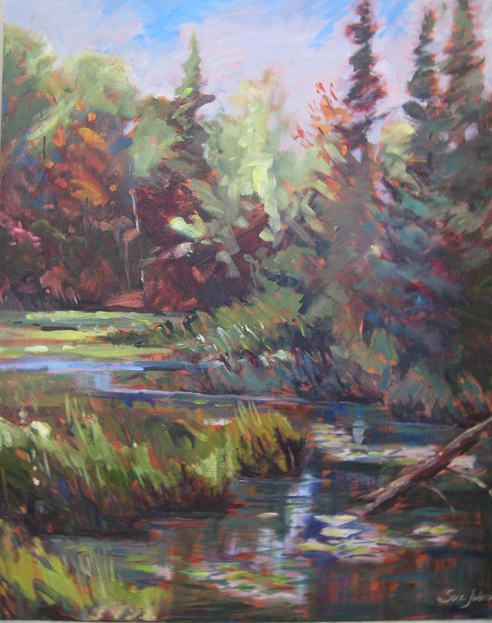 Northern Ontario River Painting by Sue Johns - Fine Art America