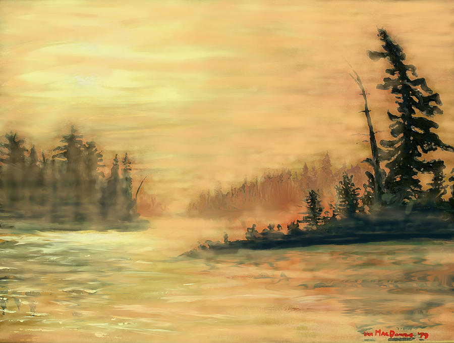 Northern Ontario Summer Morning Painting by Ian  MacDonald