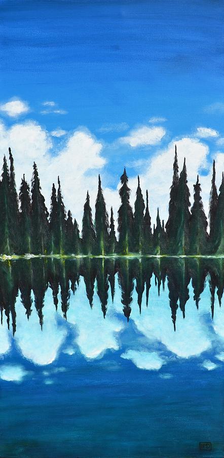 Tree Painting - Northern Reflections by Holly Donohoe