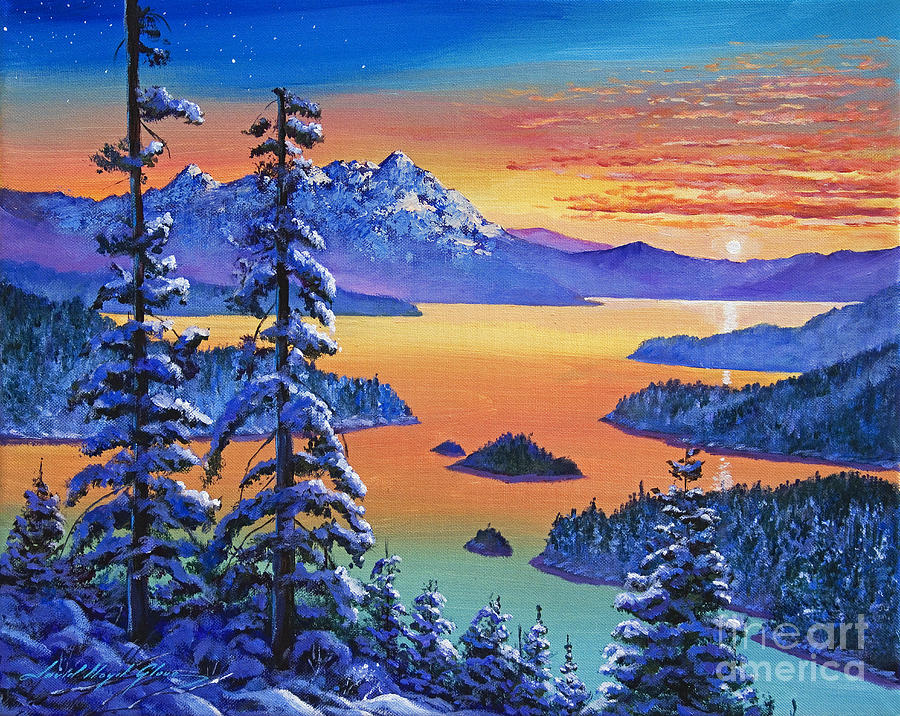 Northern Sunrise Painting by David Lloyd Glover