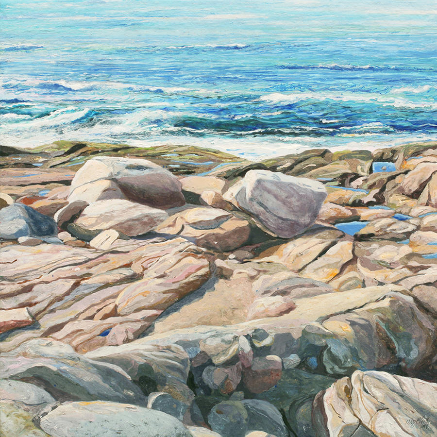 Summer Painting - Northshore Scape I by Meg Black