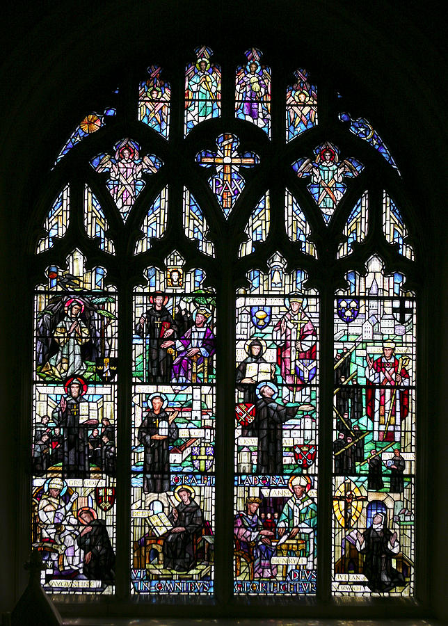 Norwich stained glass window Photograph by Paul Cowan