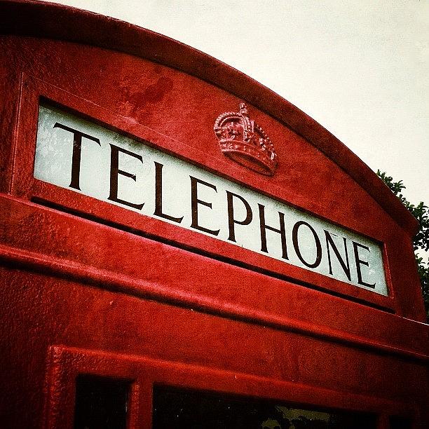 Vintage Photograph - Not Actually In Britain. #phone #rva by Rob Beasley