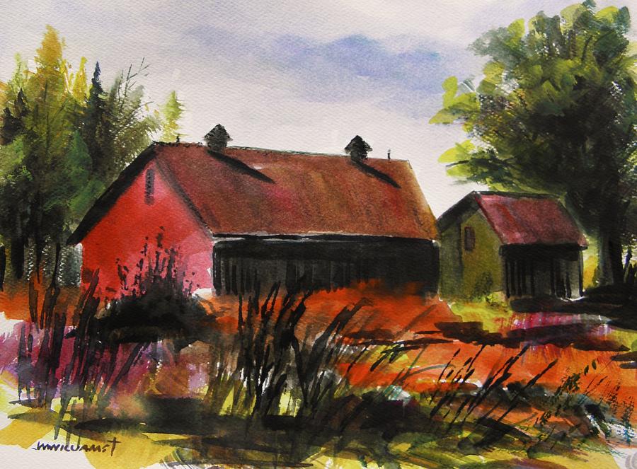Barn Painting - Not Far Off the Road by John Williams