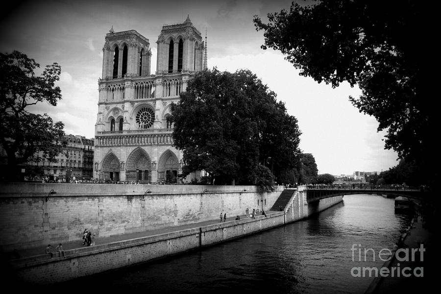 Notre Dame Photograph - Notre Dame Along the Seine by Carol Groenen