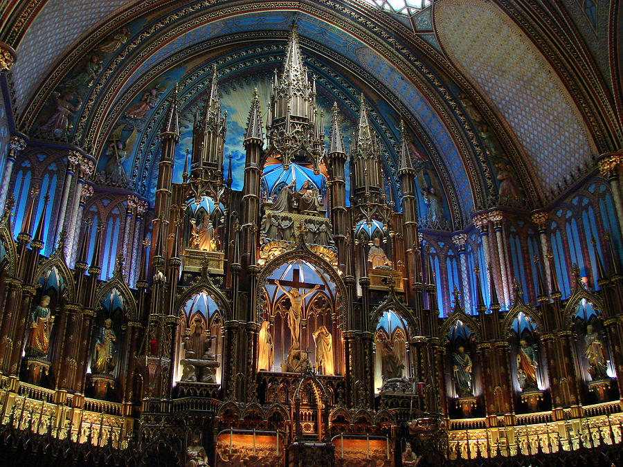 Notre Dame Basilica Montreal Mixed Media by Bruce Ritchie