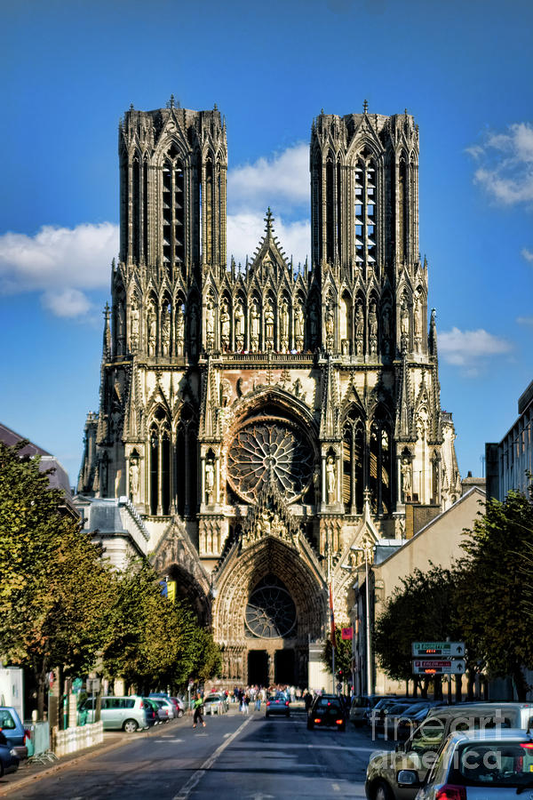 Notre-Dame de Reims Photograph by Joerg Lingnau