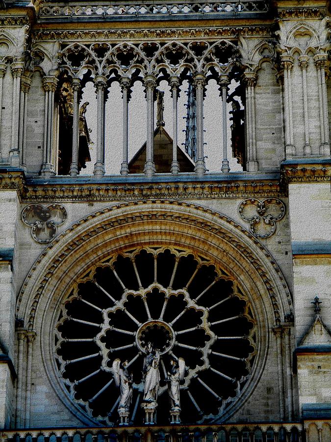 Notre Dame facade Photograph by Manuela Constantin