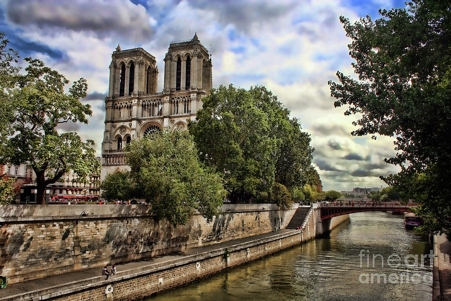 Notre Dame on the Seine Photograph by Heather Applegate