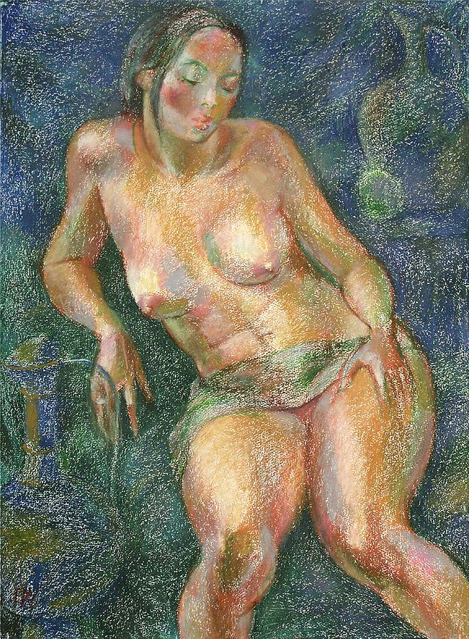 Nude Painting - Nu 25 by Leonid Petrushin