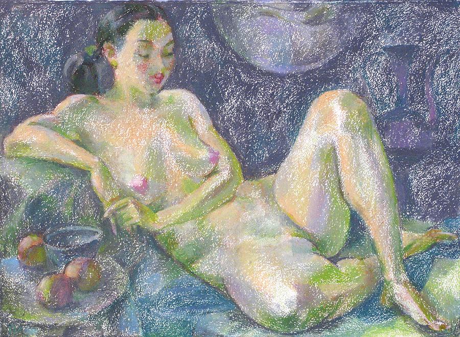 Nude Painting - Nu 30 by Leonid Petrushin