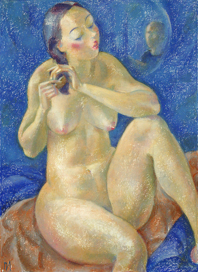 Nude Painting - Nu 40 by Leonid Petrushin