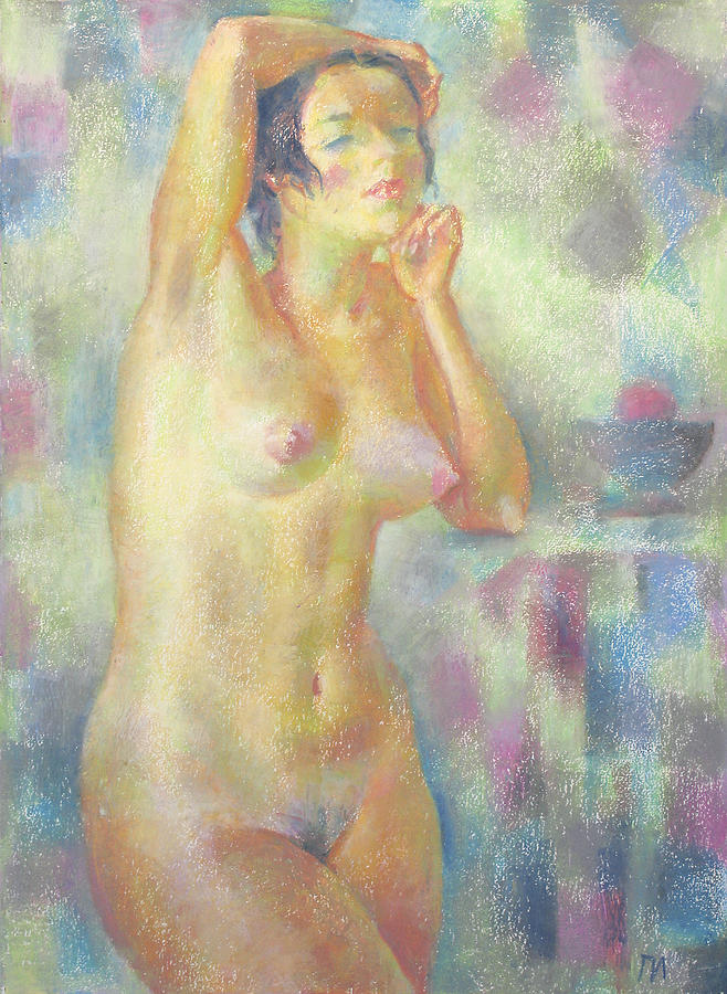 Nude Painting - Nu 52 by Leonid Petrushin