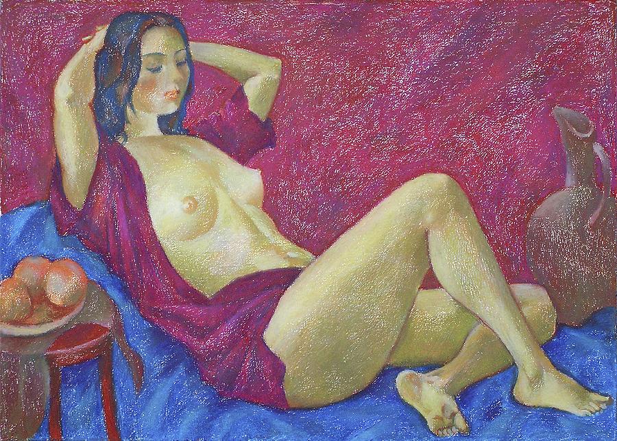 Nude Painting - Nu 60 by Leonid Petrushin