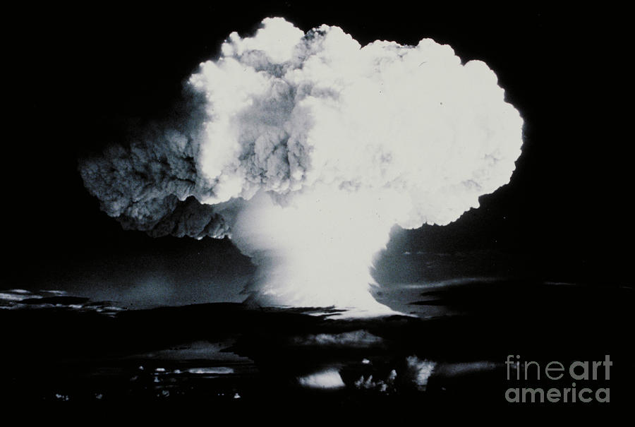 Nuclear Explosion Photograph by DOE/Science Source