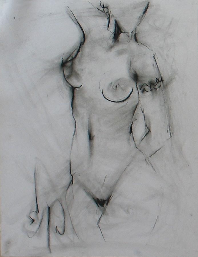 Nude 2 Painting by Elizabeth Parashis