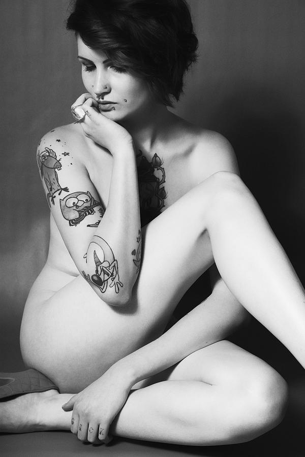Nude 2012 BW 2 Photograph by Falko Follert