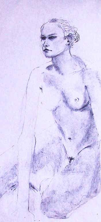 Nude Painting - Nude 4216 by Elizabeth Parashis