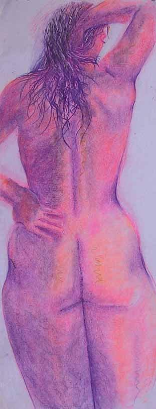 Nude 4235 Painting by Elizabeth Parashis