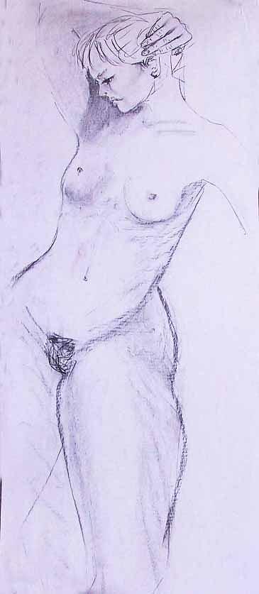 Nude Painting - Nude 4245 by Elizabeth Parashis