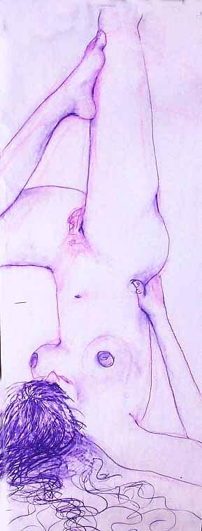 Nude 4250 Painting by Elizabeth Parashis