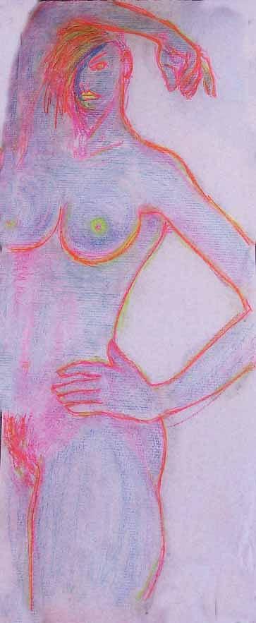 Nude 4261 Painting by Elizabeth Parashis