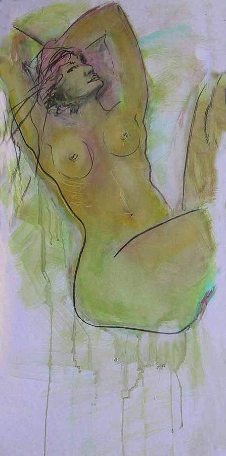 Nude 4264 Painting by Elizabeth Parashis