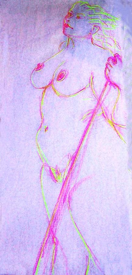 Nude 4265 Painting by Elizabeth Parashis