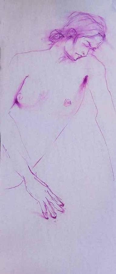 Nude 4290 Painting by Elizabeth Parashis
