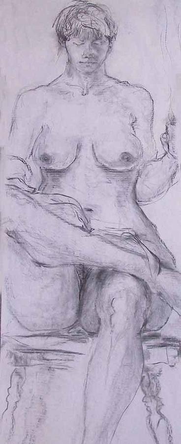 Nude Painting - Nude 4293 by Elizabeth Parashis