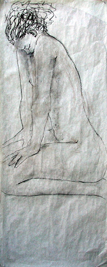 Nude 4746 Painting by Elizabeth Parashis