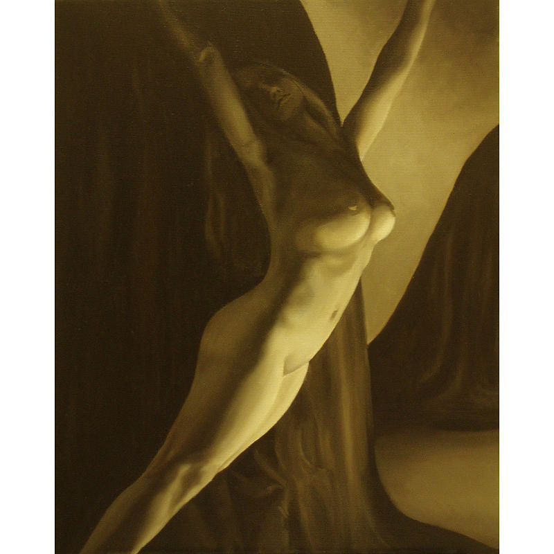 Nude no.1 SQUARE FOR CONTEST see paintings gallery for full res. version Painting by Katherine Huck Fernie Howard