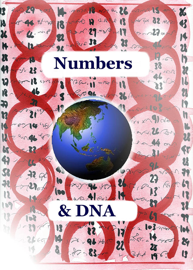 Numbers and DNA Painting by AHONU Aingeal Rose