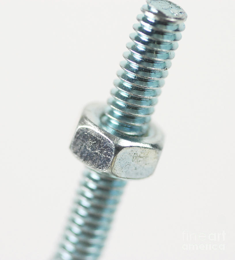 Nut And Bolt Photograph by Photo Researchers, Inc.